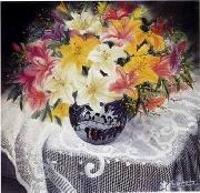 Still life floral, all kinds of reality flowers oil painting  122